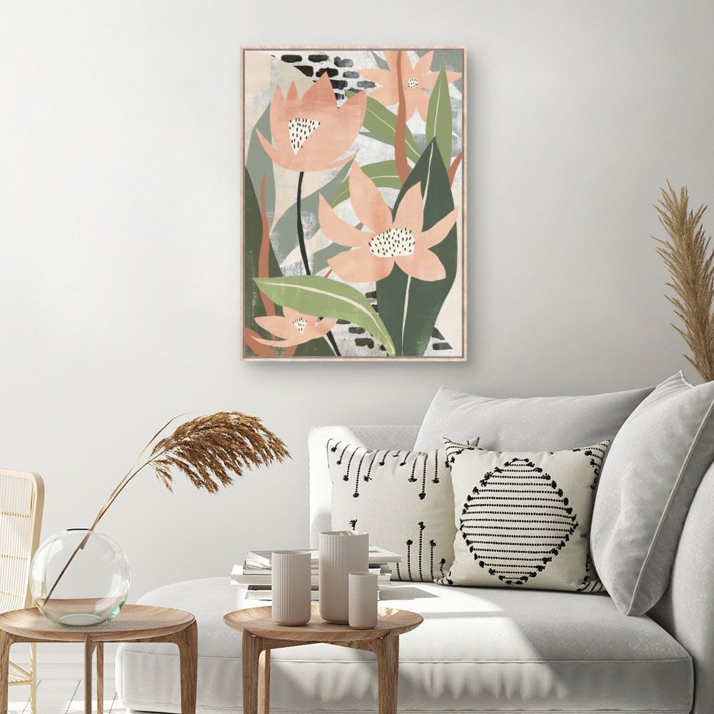 Tableau Fleurs stylisées