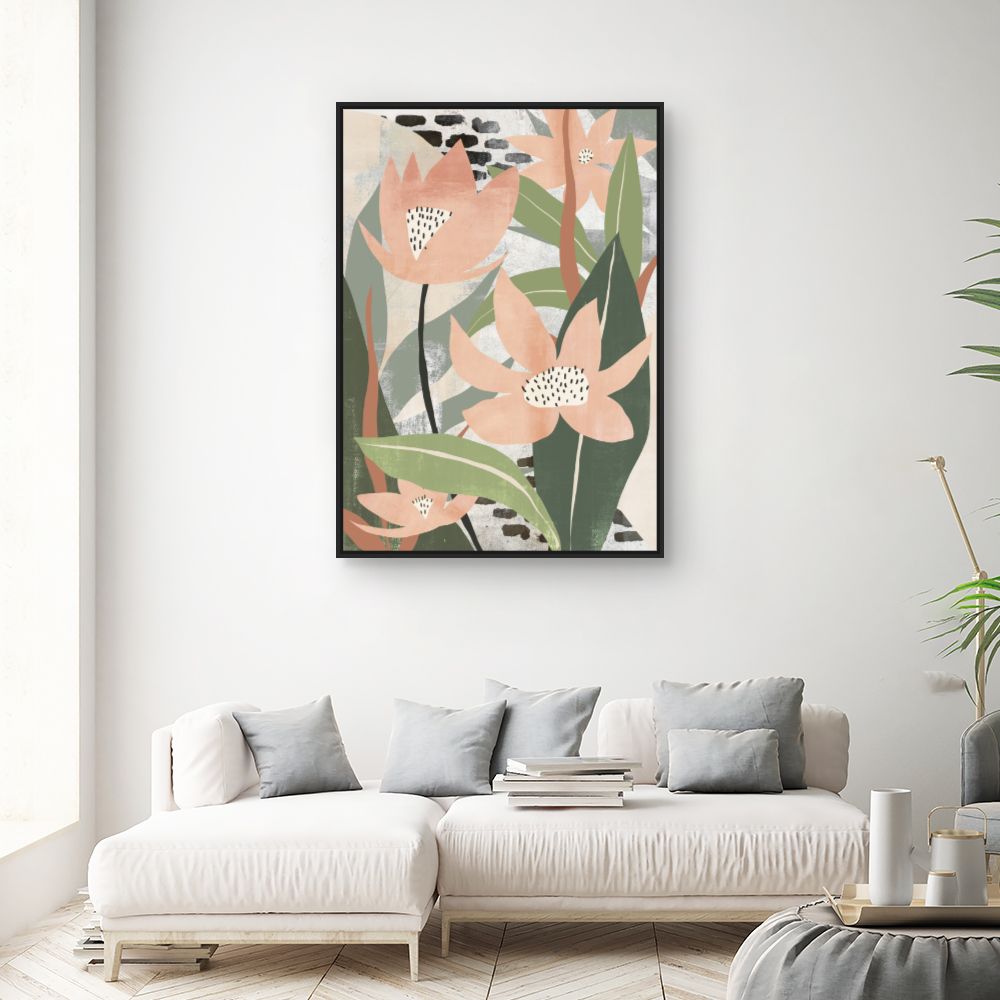 Tableau Fleurs stylisées