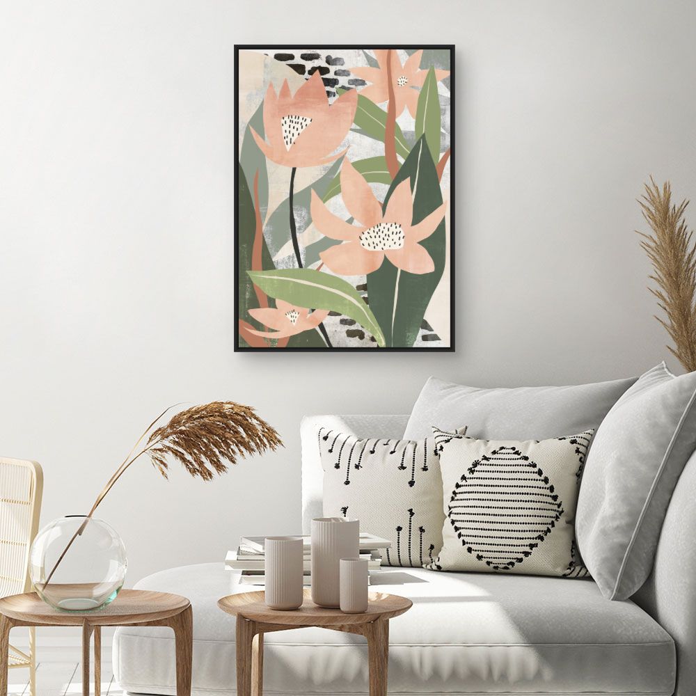 Tableau Fleurs stylisées