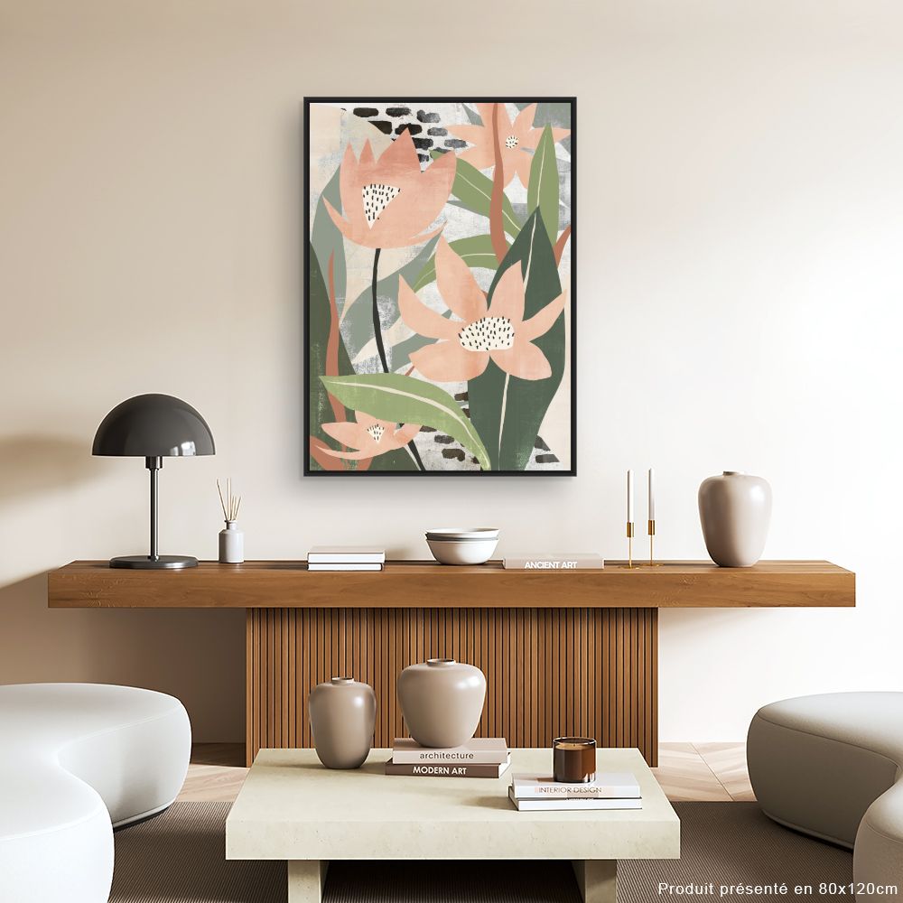 Tableau Fleurs stylisées