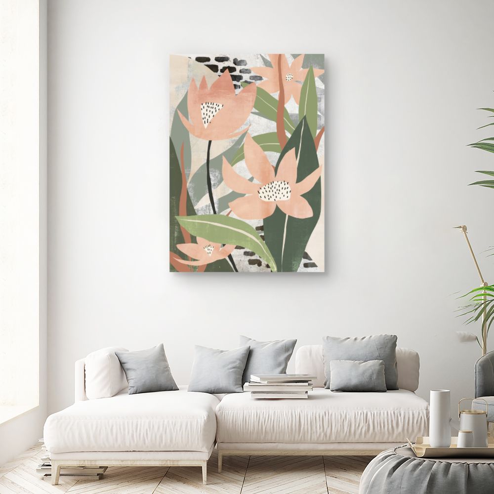 Tableau Fleurs stylisées