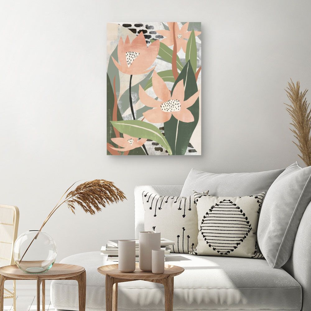 Tableau Fleurs stylisées