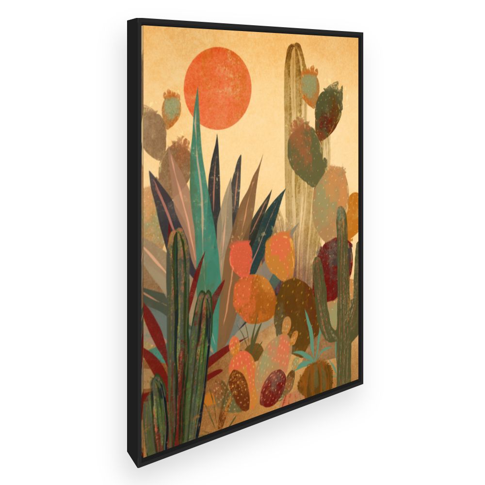 Toile Cactus et désert