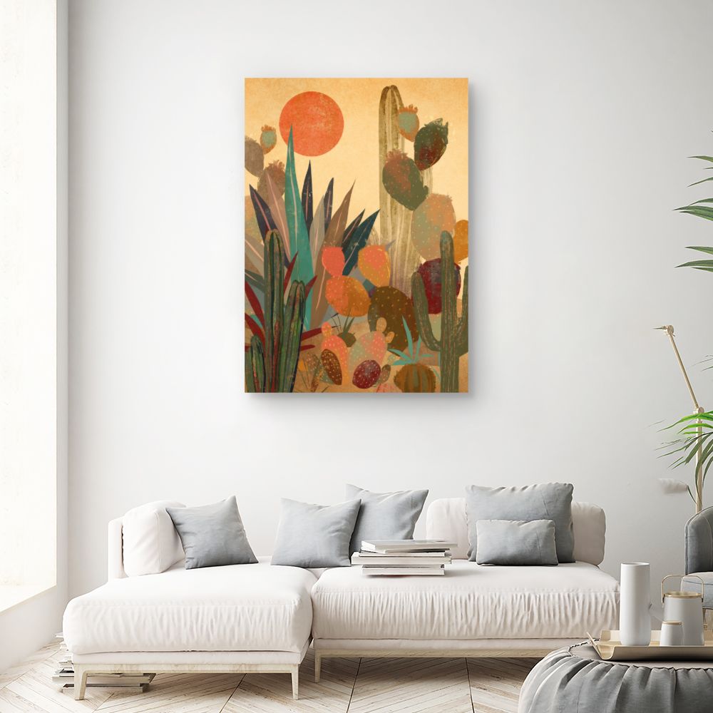 Tableau Cactus et désert