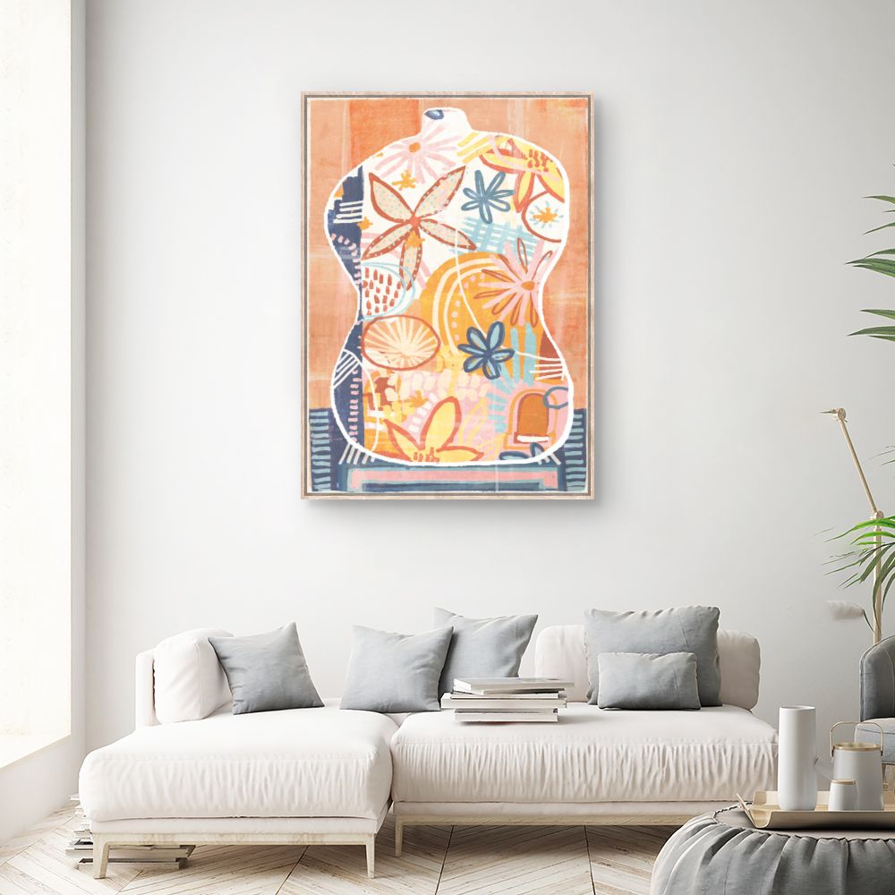 Tableau Fleurs abstraites