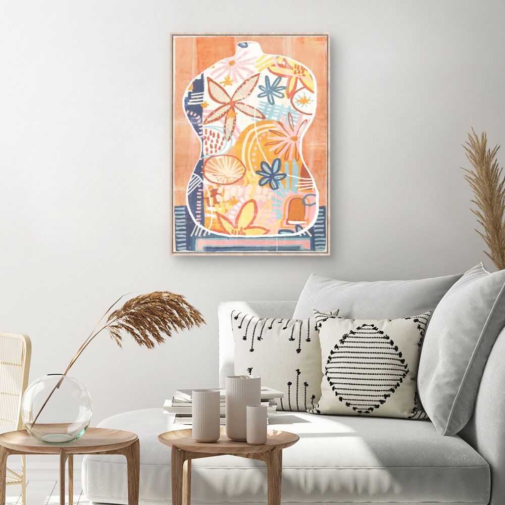 Tableau Fleurs abstraites