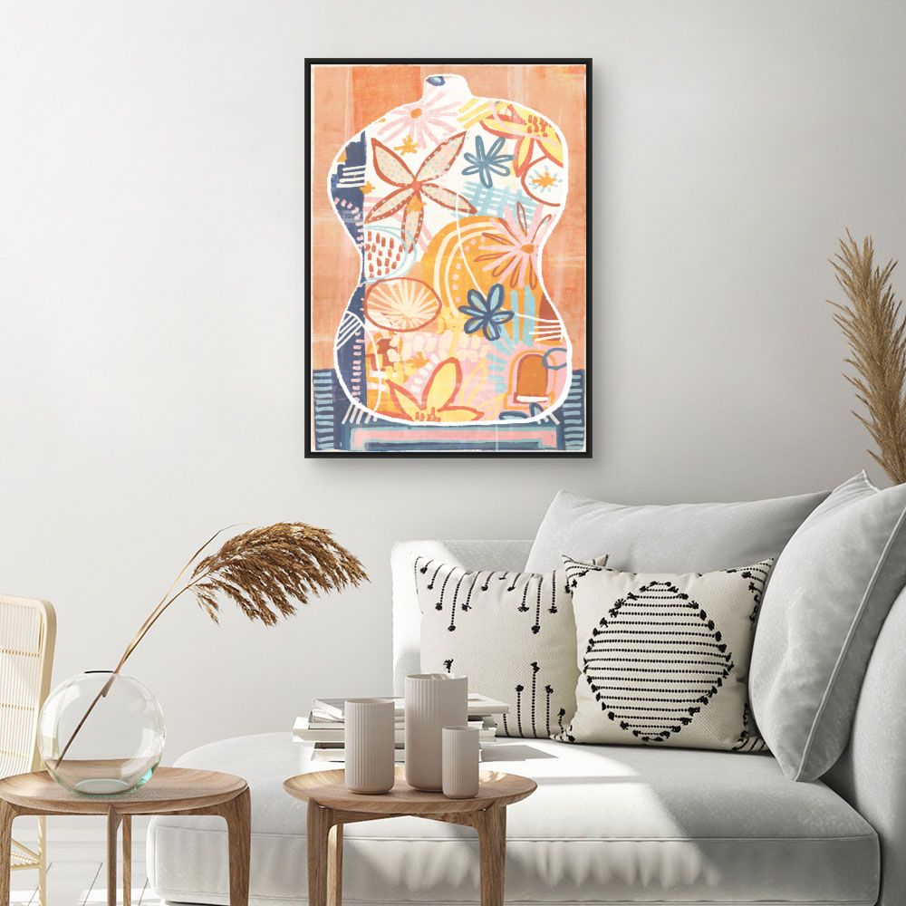 Tableau Fleurs abstraites