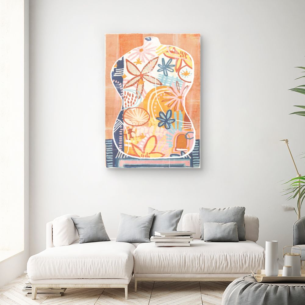 Tableau Fleurs abstraites