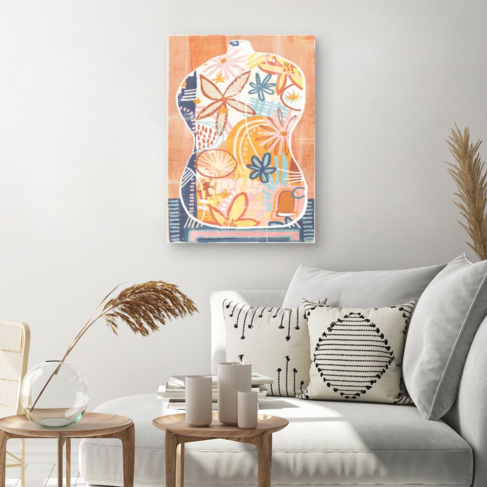 Tableau Fleurs abstraites