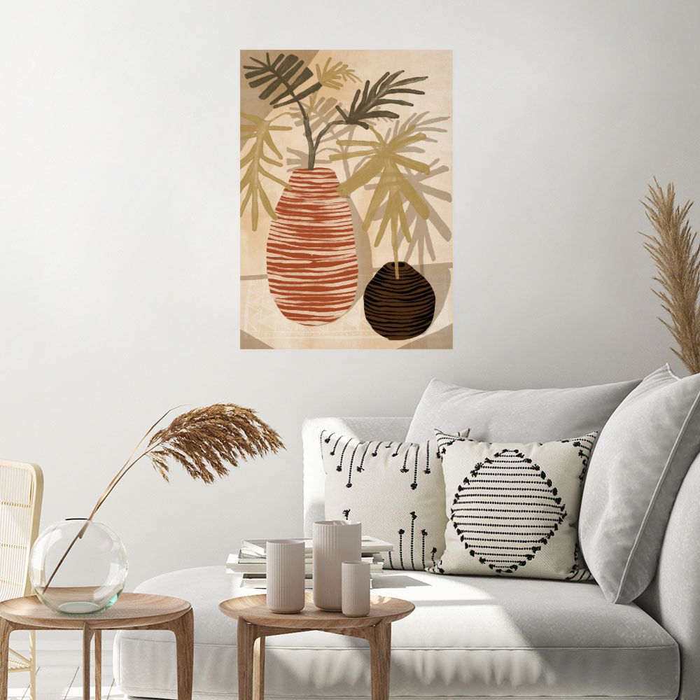 Affiche Vases exotiques stylisés