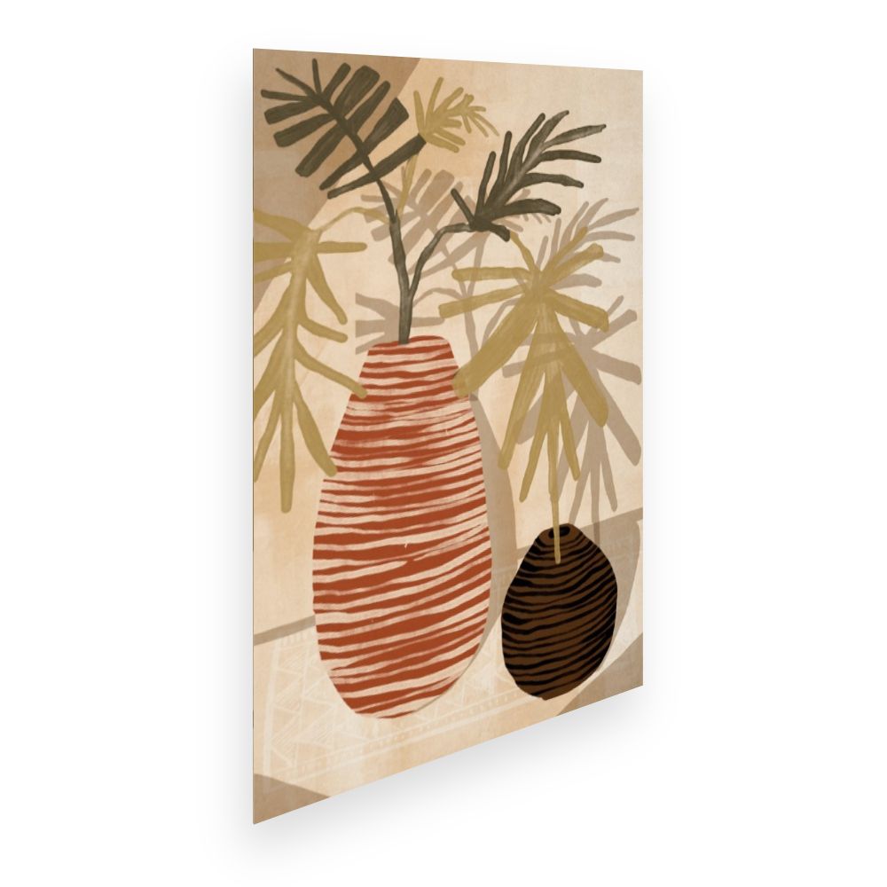 Affiche Vases exotiques stylisés