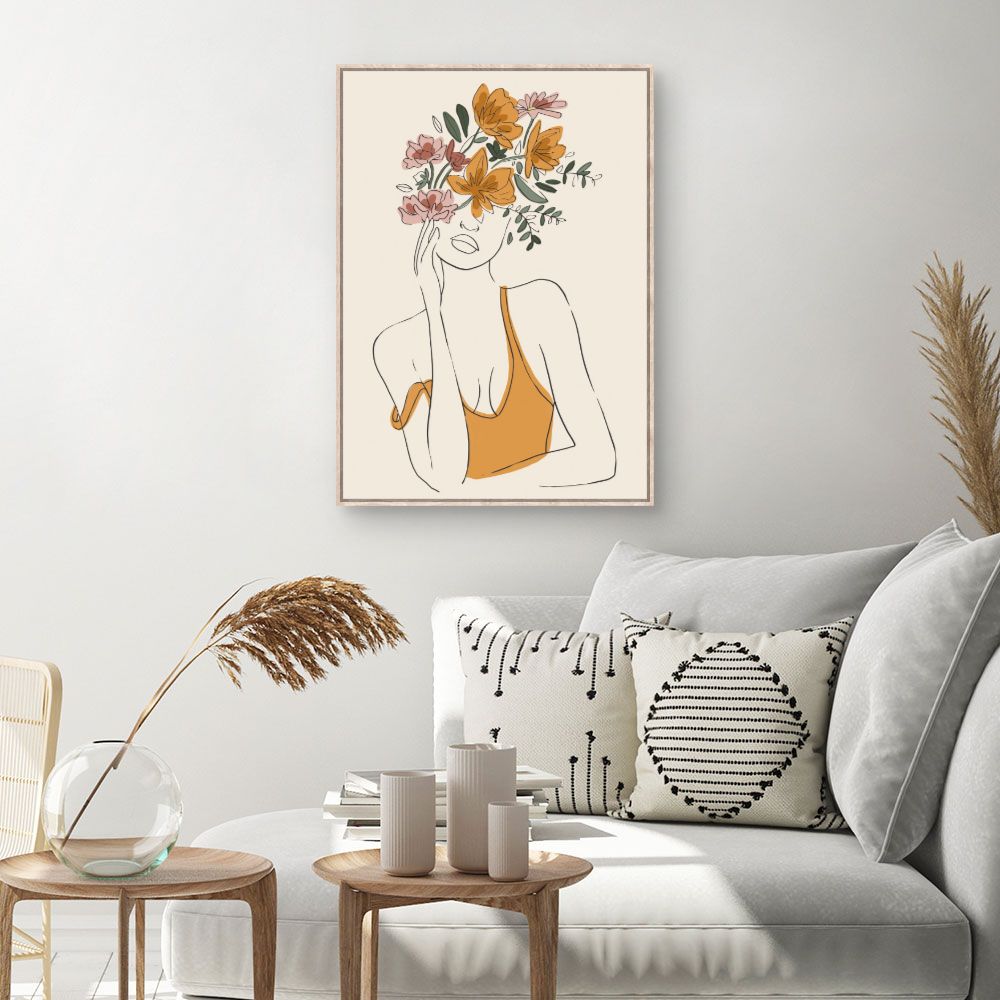 Tableau Femme florale