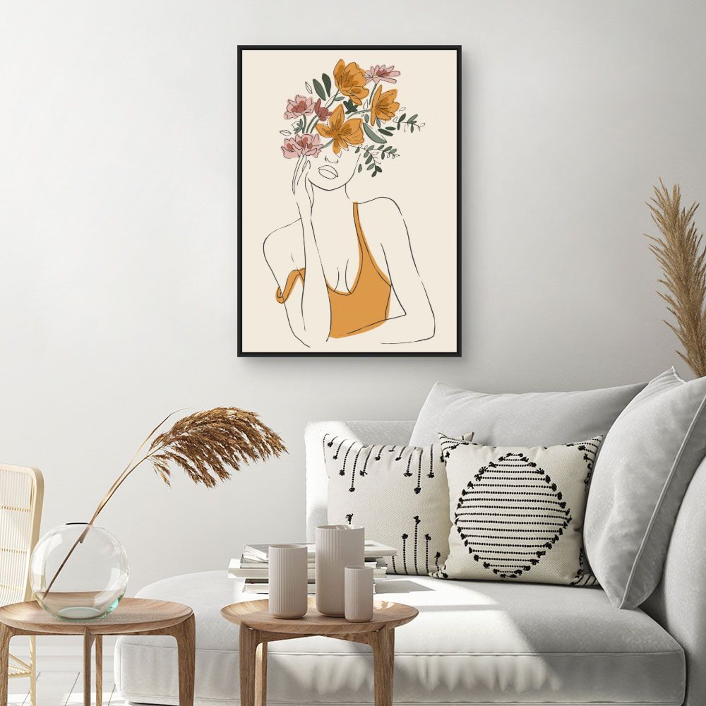 Tableau Femme florale