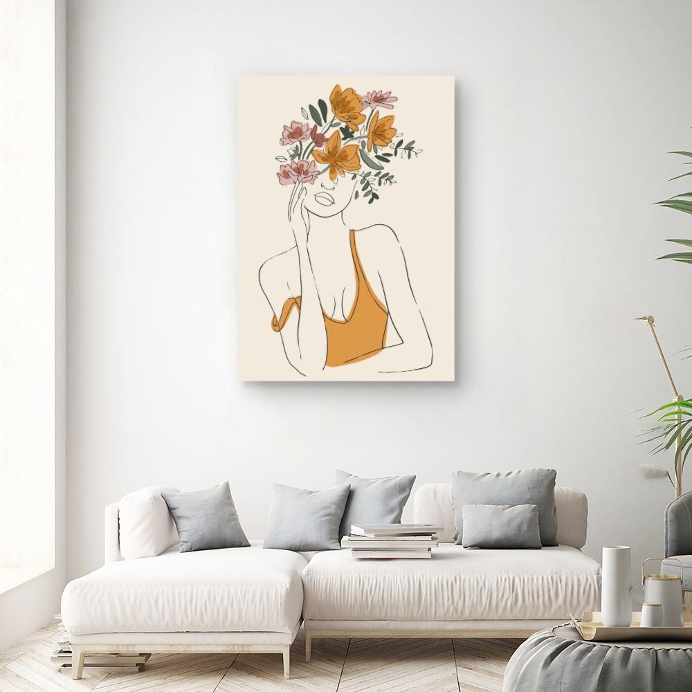 Tableau Femme florale