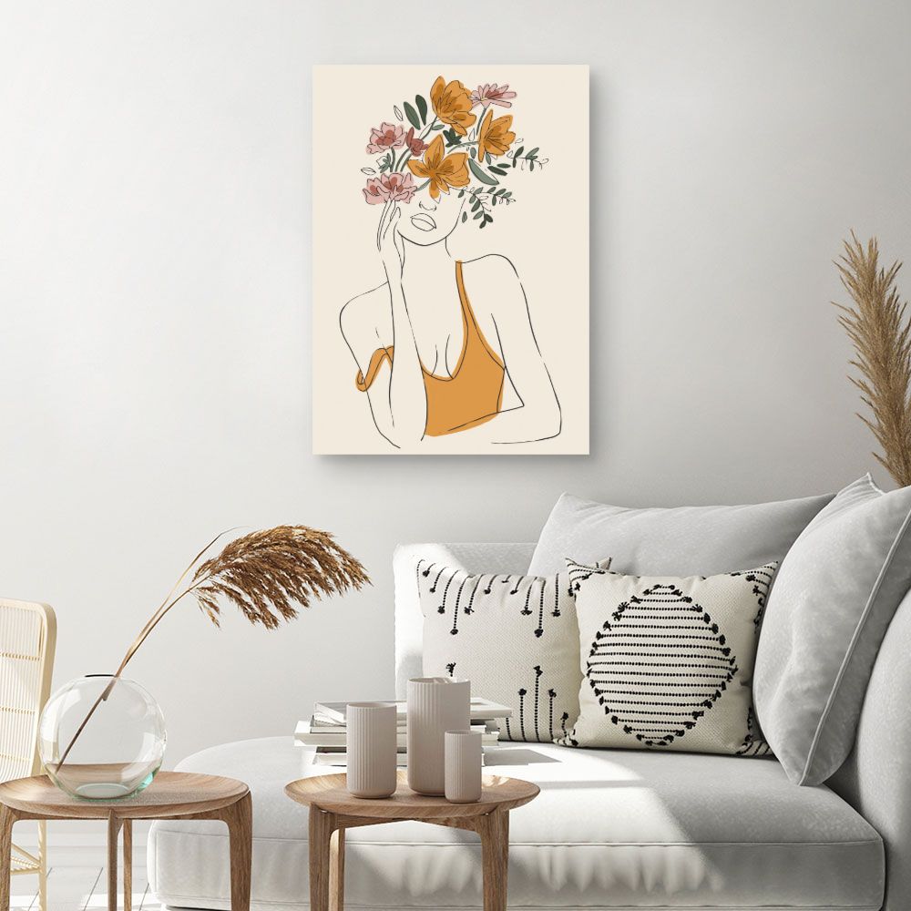 Tableau Femme florale