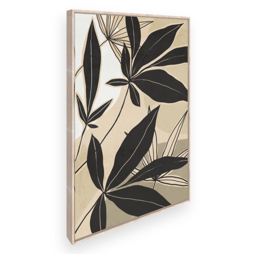 Toile Feuilles élégantes