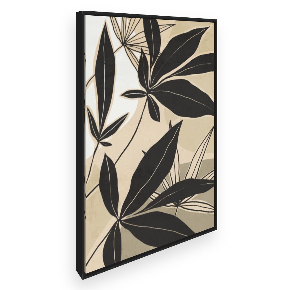 Toile Feuilles élégantes