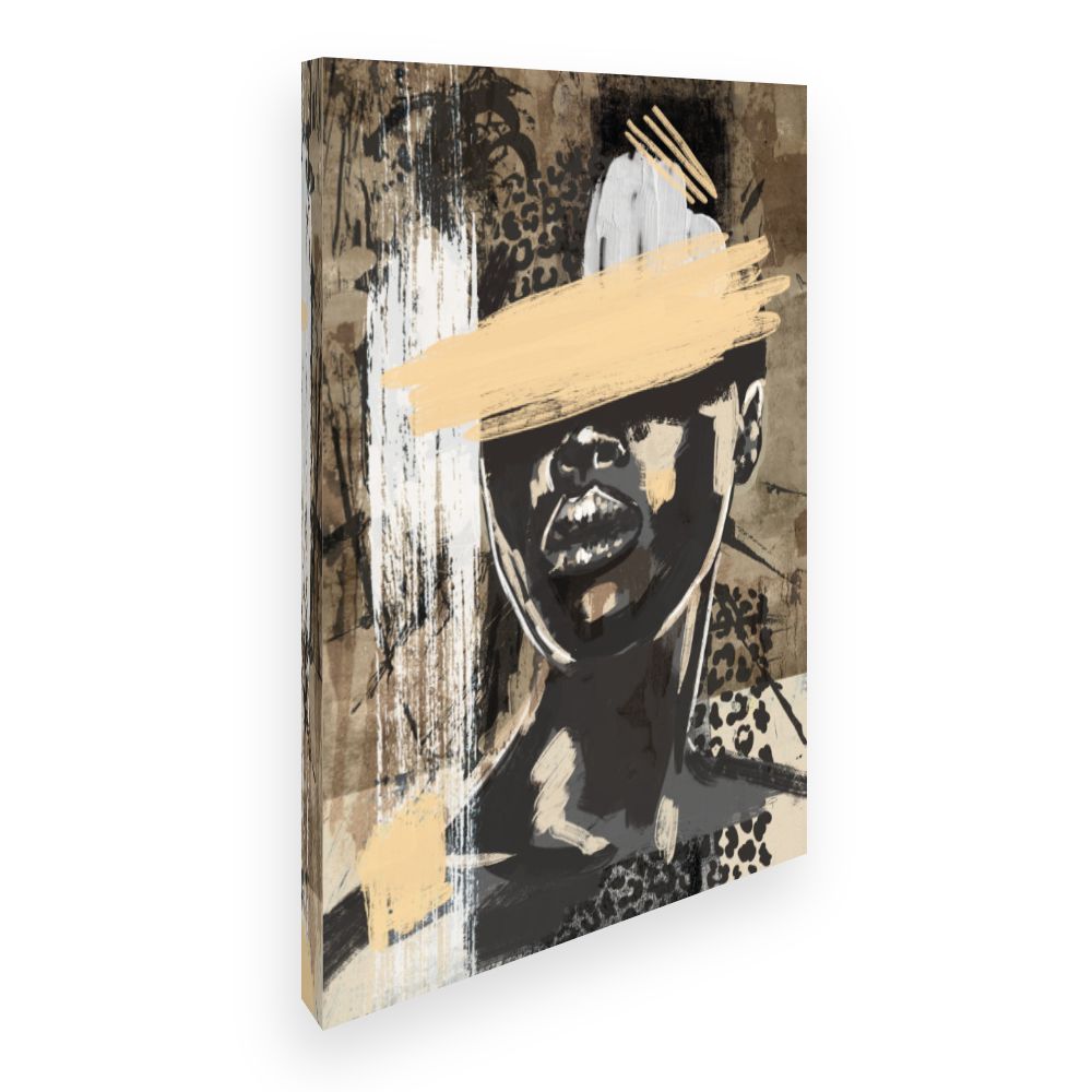 Toile Portrait abstrait moderne