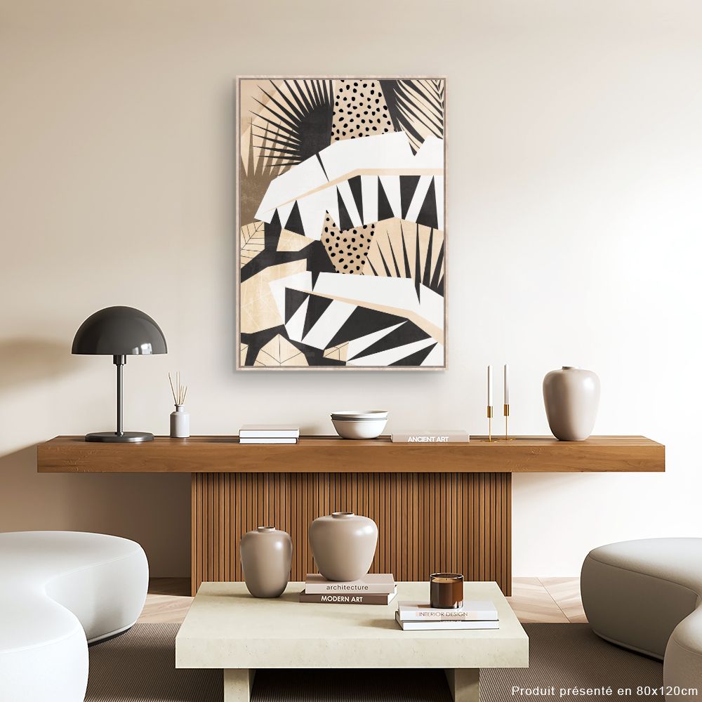 Tableau Feuilles abstraites modernes