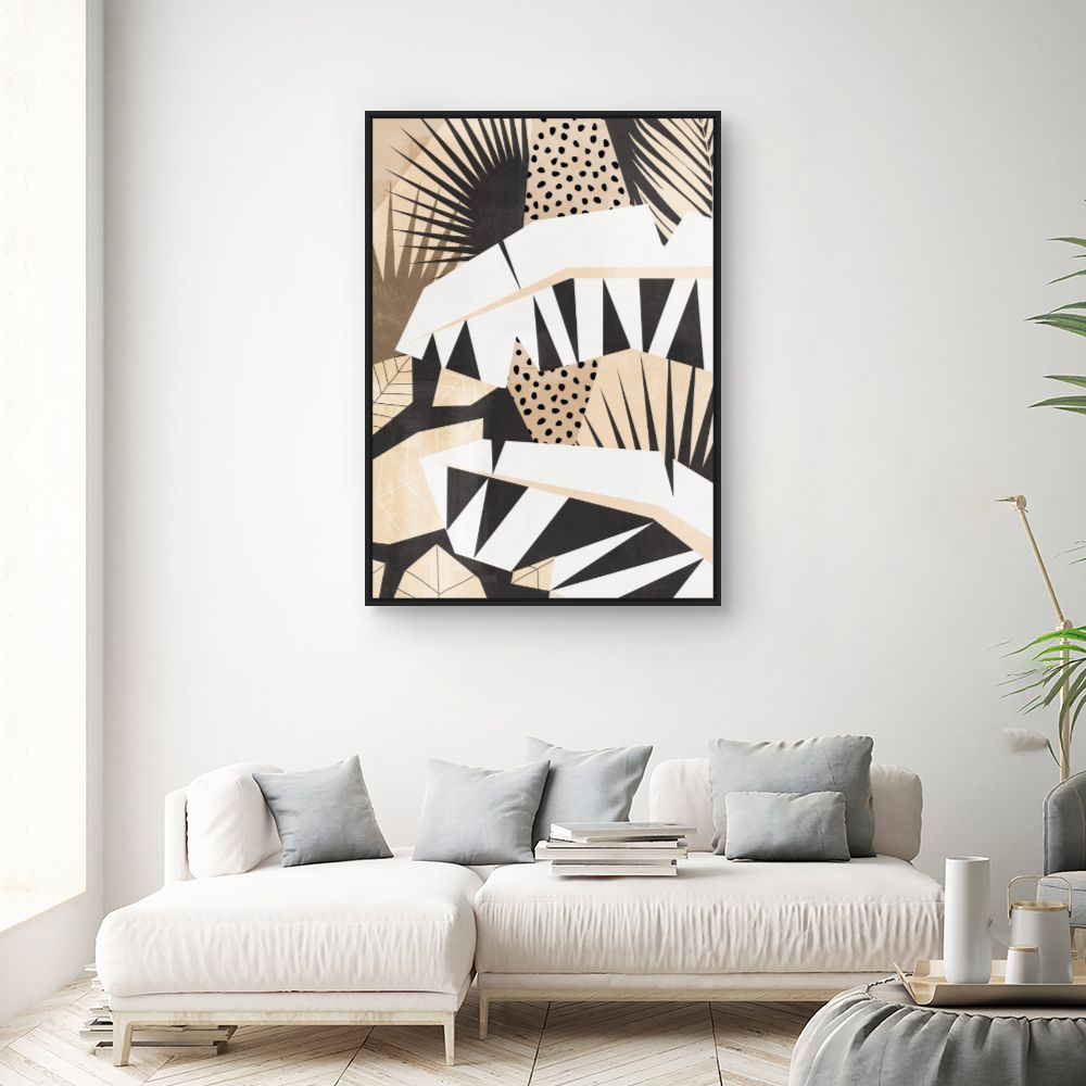 Tableau Feuilles abstraites modernes