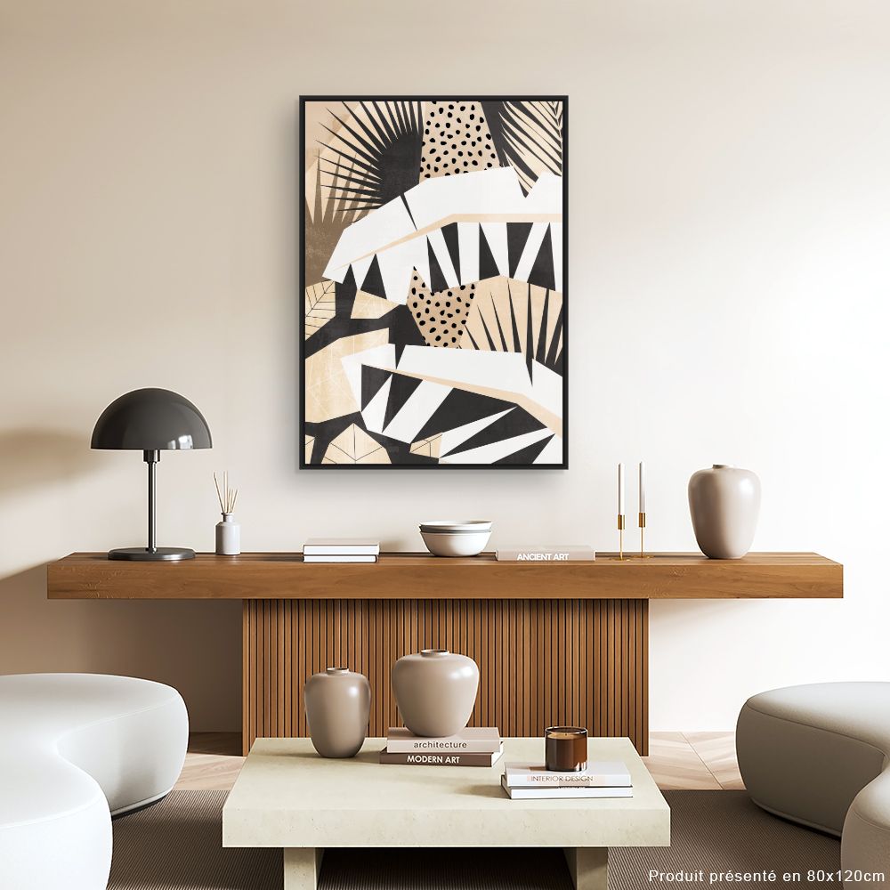 Tableau Feuilles abstraites modernes