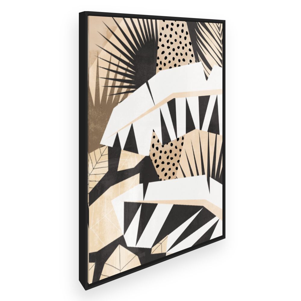 Toile Feuilles abstraites modernes