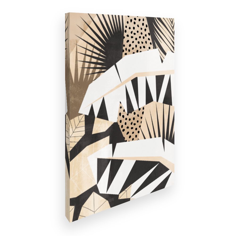 Toile Feuilles abstraites modernes