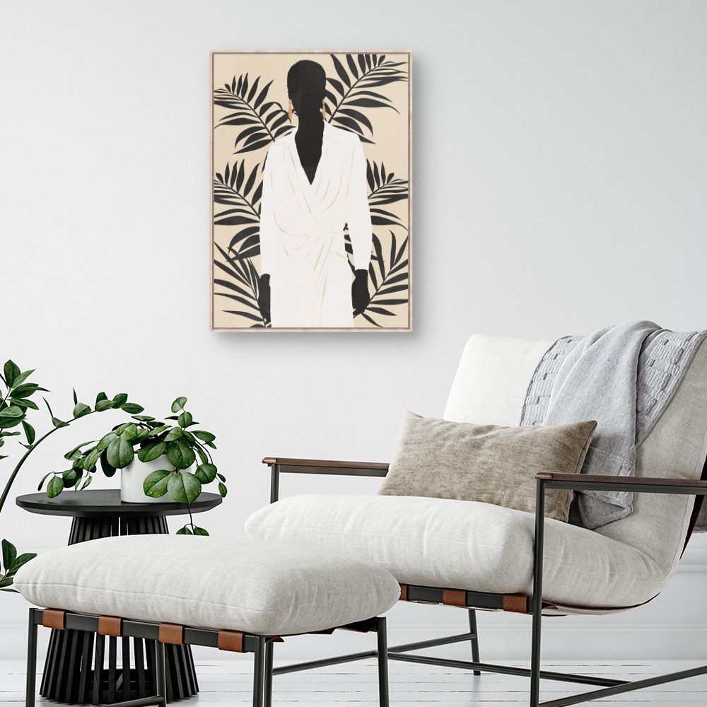 Tableau Silhouette élégante exotique