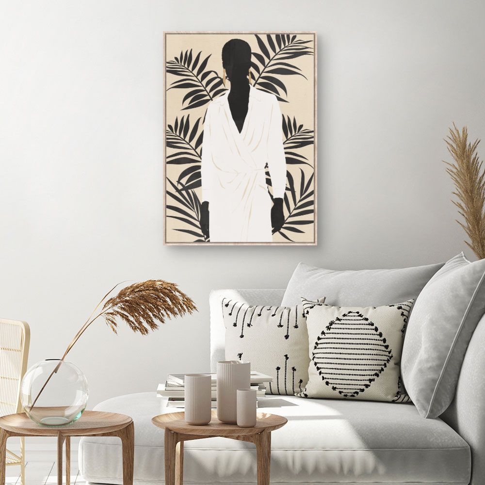 Tableau Silhouette élégante exotique