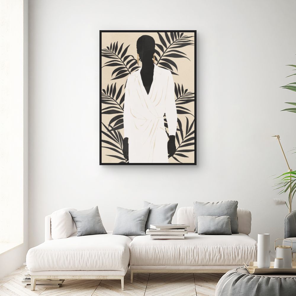Tableau Silhouette élégante exotique