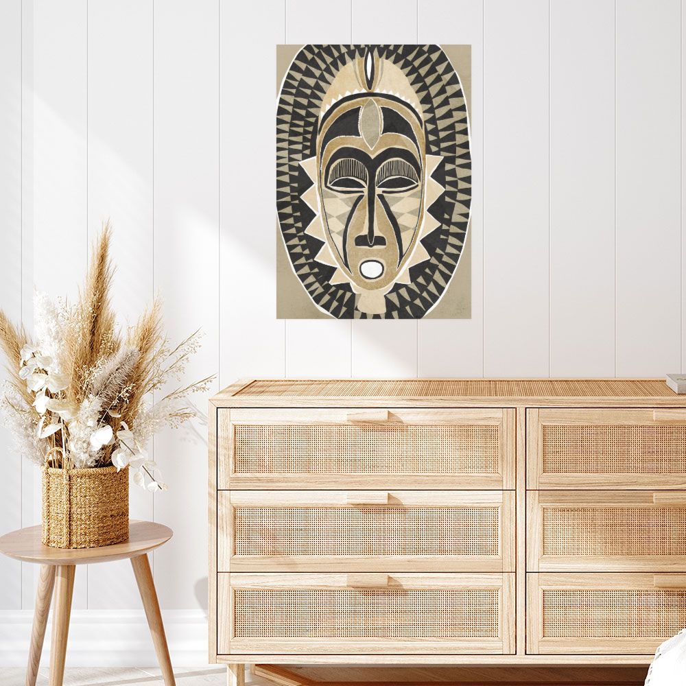 Affiche Masque tribal captivant