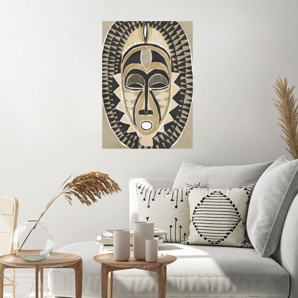 Affiche Masque tribal captivant