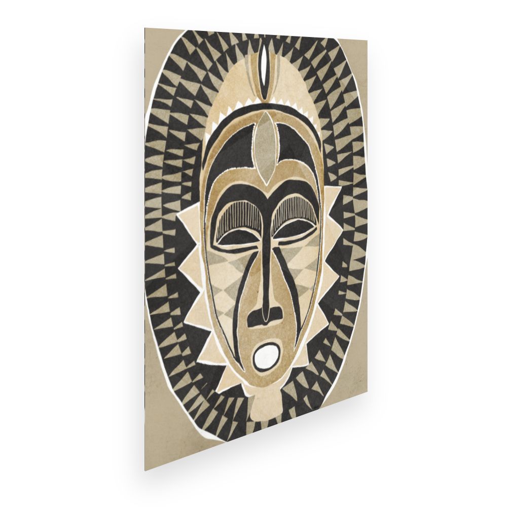 Affiche Masque tribal captivant