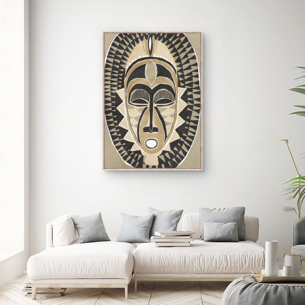 Tableau Masque tribal fascinant