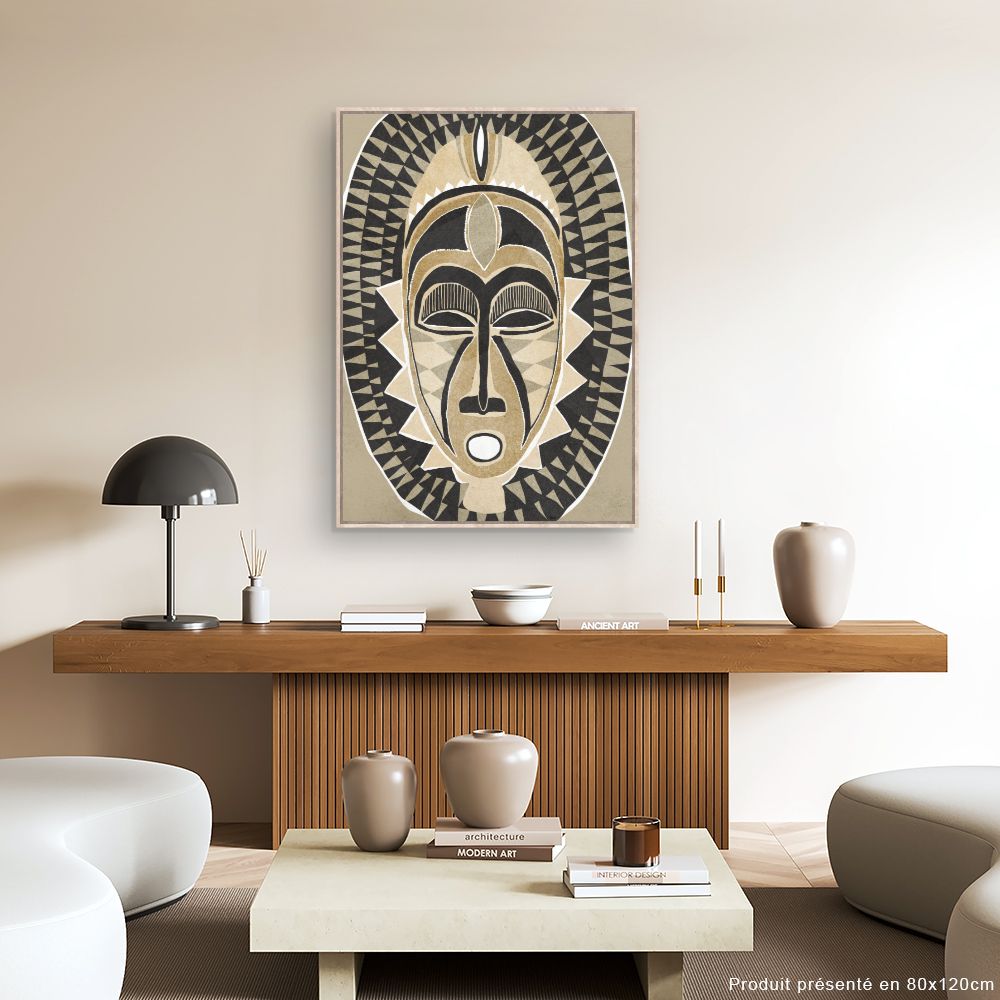 Tableau Masque tribal fascinant