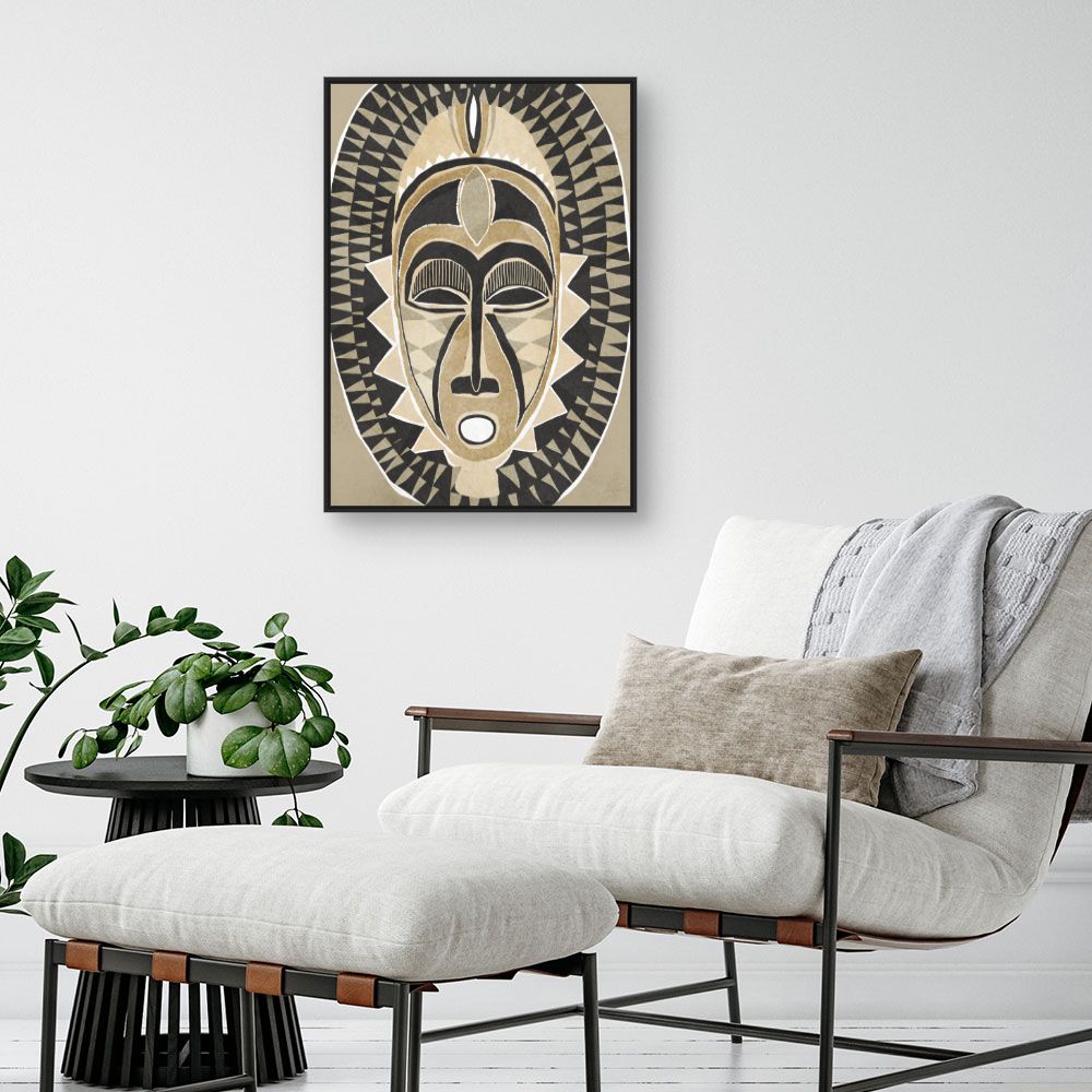 Tableau Masque tribal fascinant