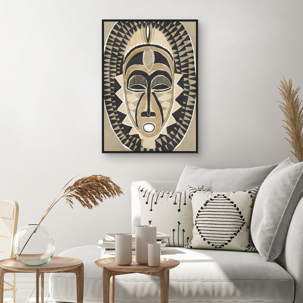 Tableau Masque tribal fascinant