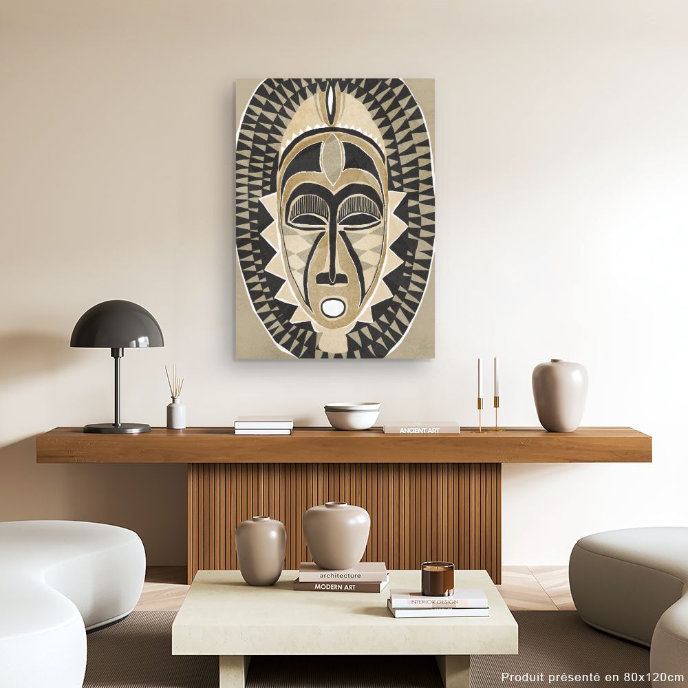 Tableau Masque tribal fascinant