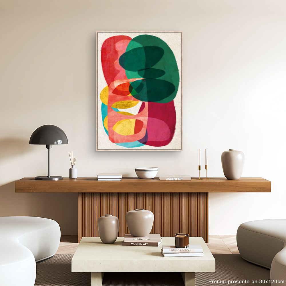 Tableau Formes abstraites vives