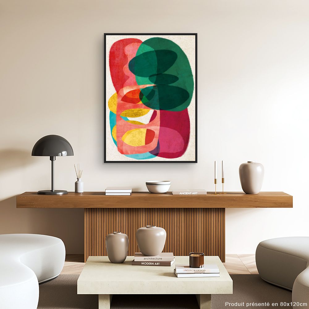 Tableau Formes abstraites vives