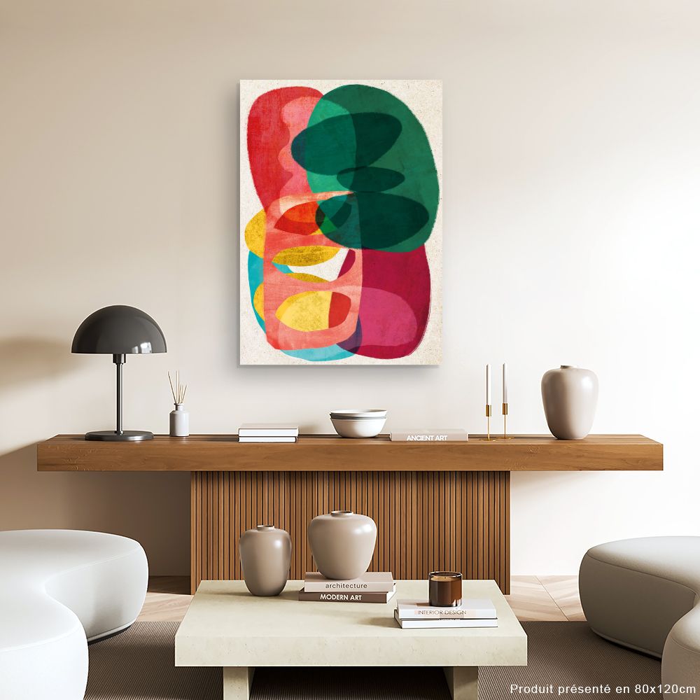 Tableau Formes abstraites vives