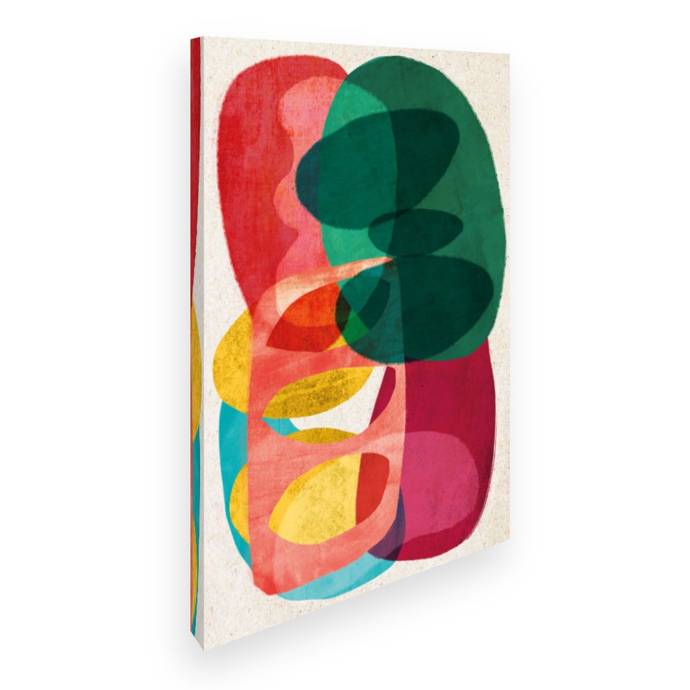 Toile Formes abstraites vives