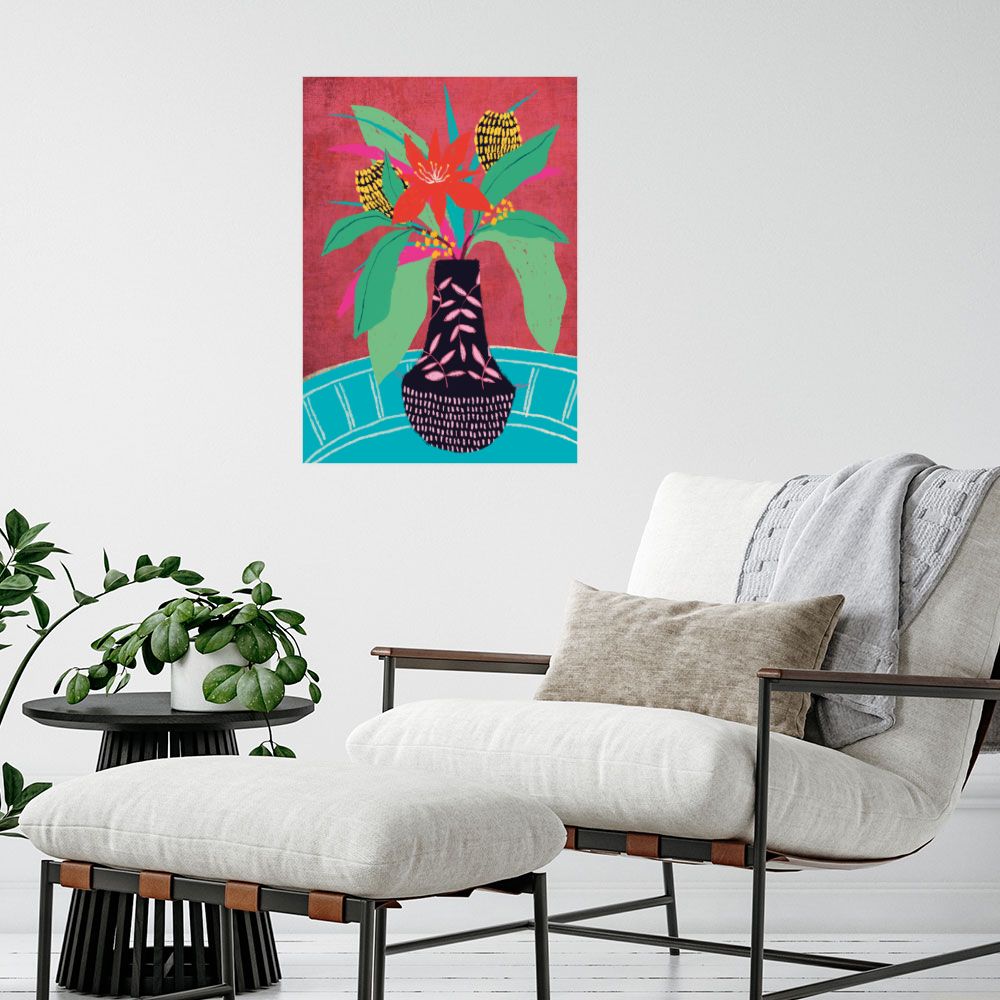Affiche Fleurs vibrantes