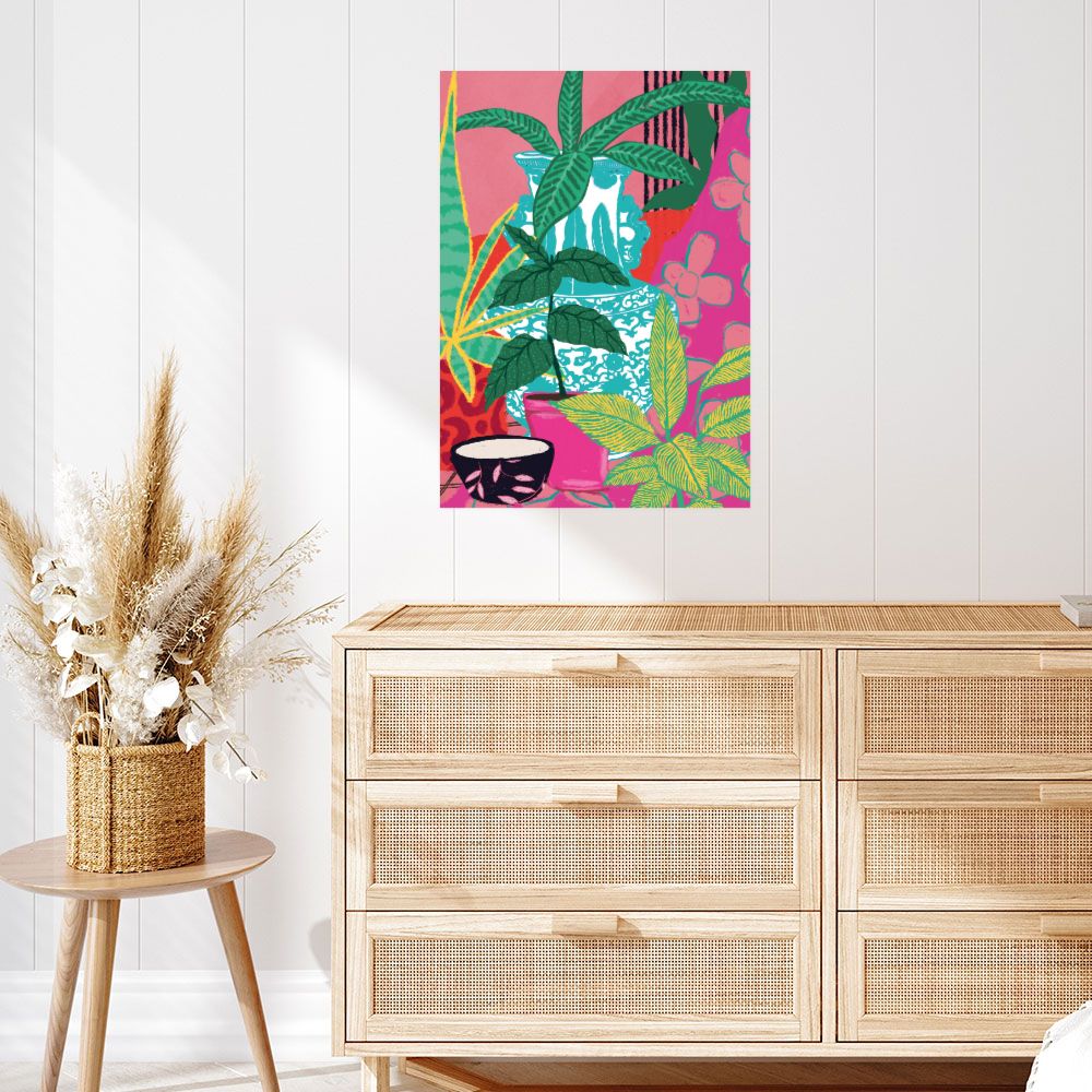 Affiche Plantes exotiques vibrantes