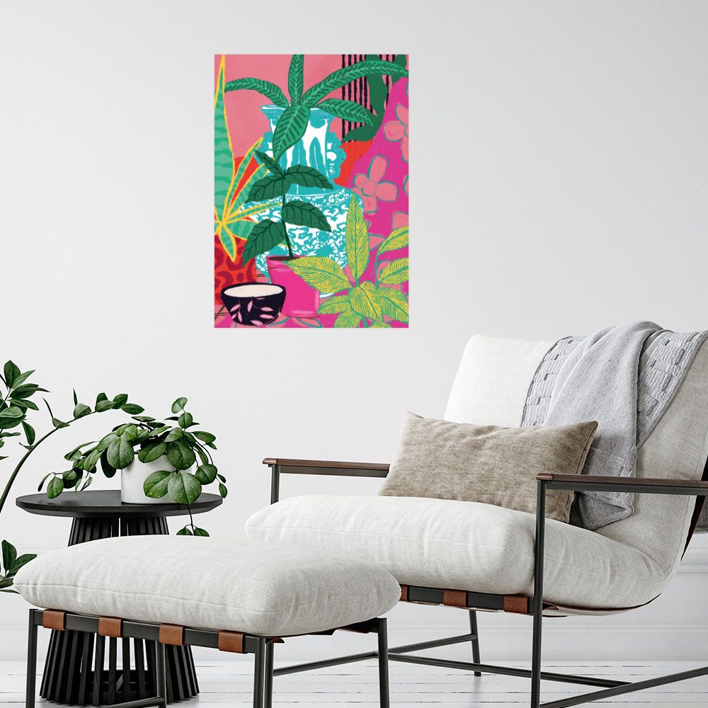 Affiche Plantes exotiques vibrantes