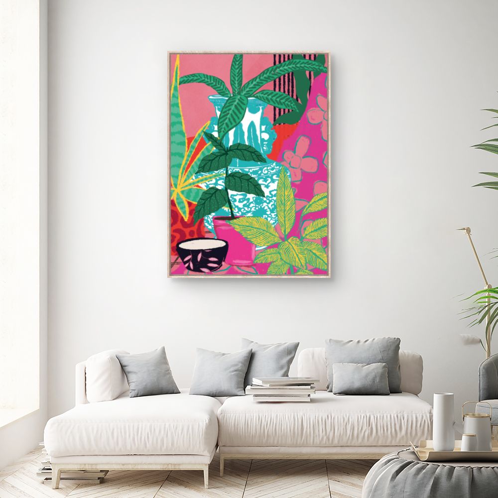 Tableau Jardin exotique