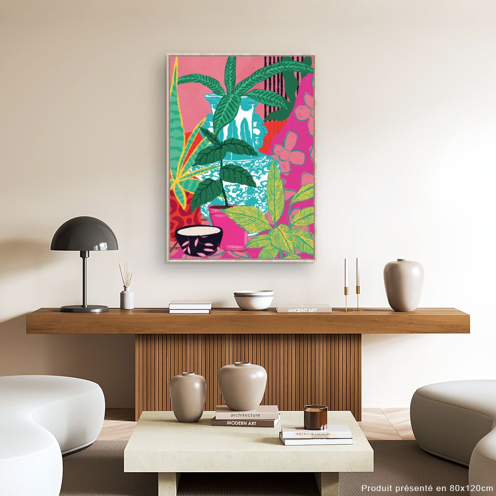 Tableau Jardin exotique