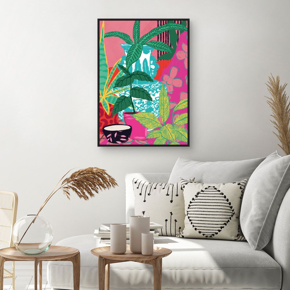 Tableau Jardin exotique