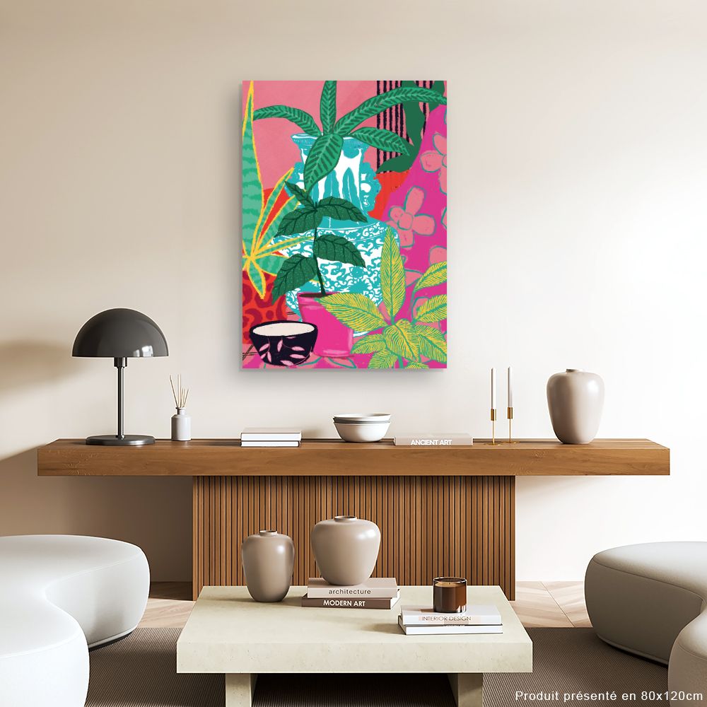 Tableau Jardin exotique