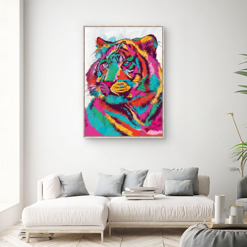 Tableau Tigre vibrant